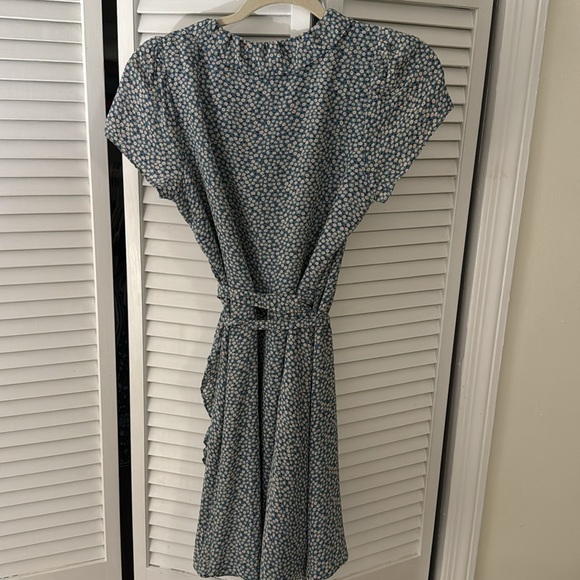 EUC Madewell Silk Wrap Dress - Picture 7 of 7